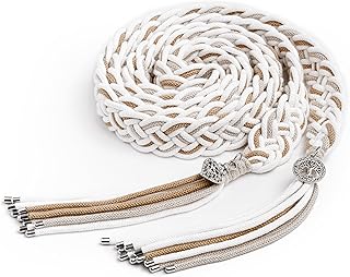 L.I.L.O.U Wedding Handfasting Cord - Handmade Cotton Lasso with Metal-Ti...