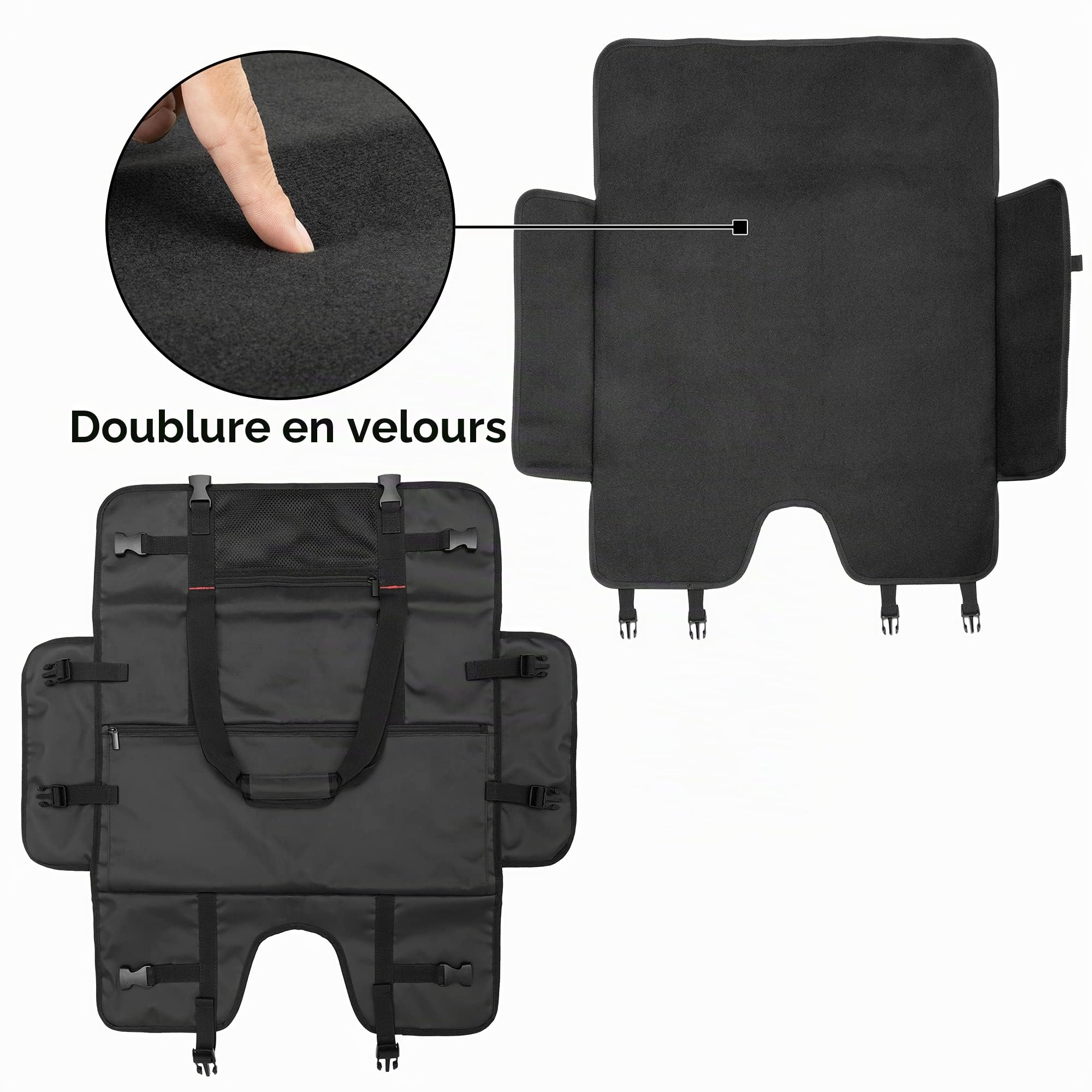 Trunab Sac de Moniteur Transport Compatible avec iMac 21.5'', 24'', Moniteur 24'', Housse Protection Écran avec Le Poche pour Les Accessoires, Noir