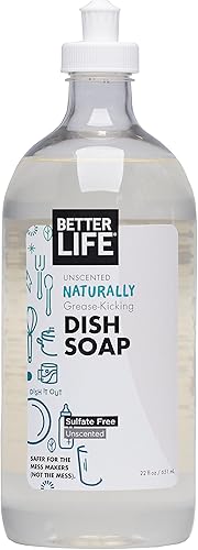Better Life Jabón para platos, sin perfume, 22 onzas líquidas