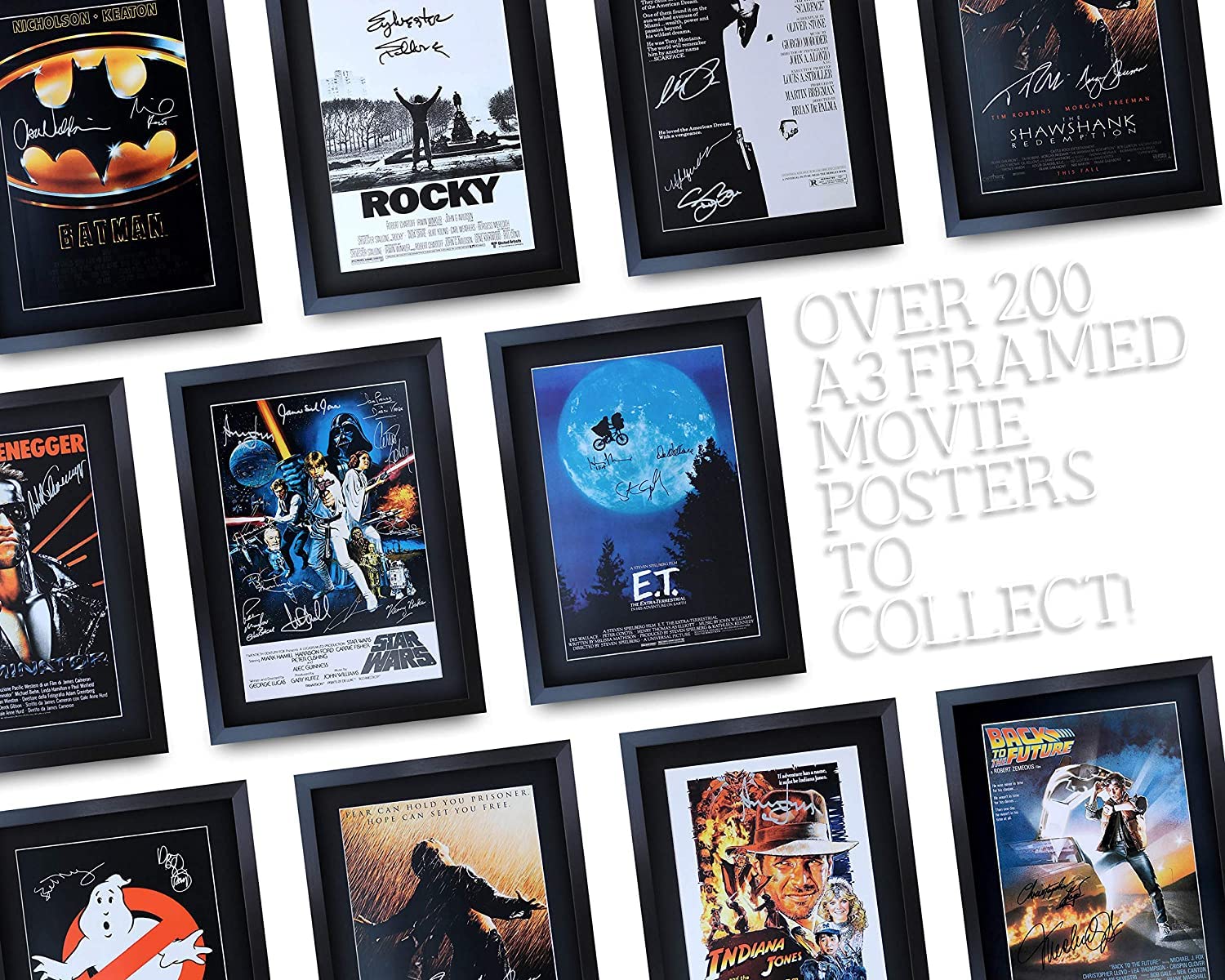 HWC Trading A3 Vie Volver Al Futuro Mostrar Colección Completa De Los Actores De La Película Firmado Autógrafos Impresos Del Regalo Enmarcada Lloyd, Fox Regalo De Lectura De Imagen Photo Print