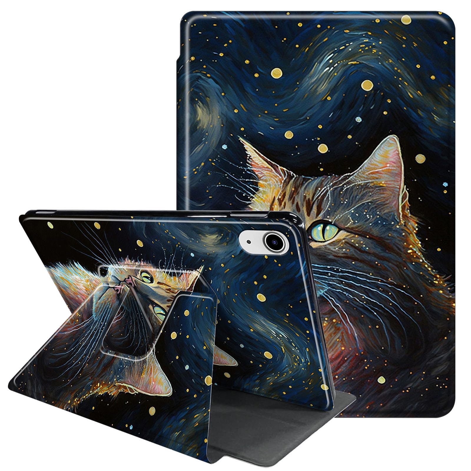 Case For IPad Mini 7 A17 Pro 2024 /iPad Mini 6 2021 Case 8.3", UUcovers Trifold Stand Smart Hard Back Shell Lightweight Cover For IPad Mini 7th/6th Generation [Auto Wake/Sleep], Starry - View #2