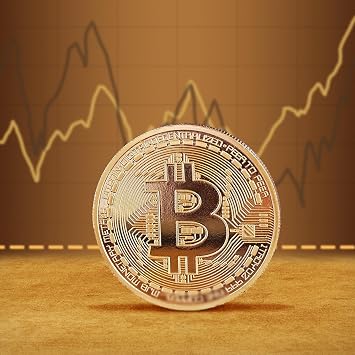Gold Plated Bitcoin Coin Collectible Art Collection Gift Physical Commemorative Casascius Crypto Coin Metal Antique Imitation