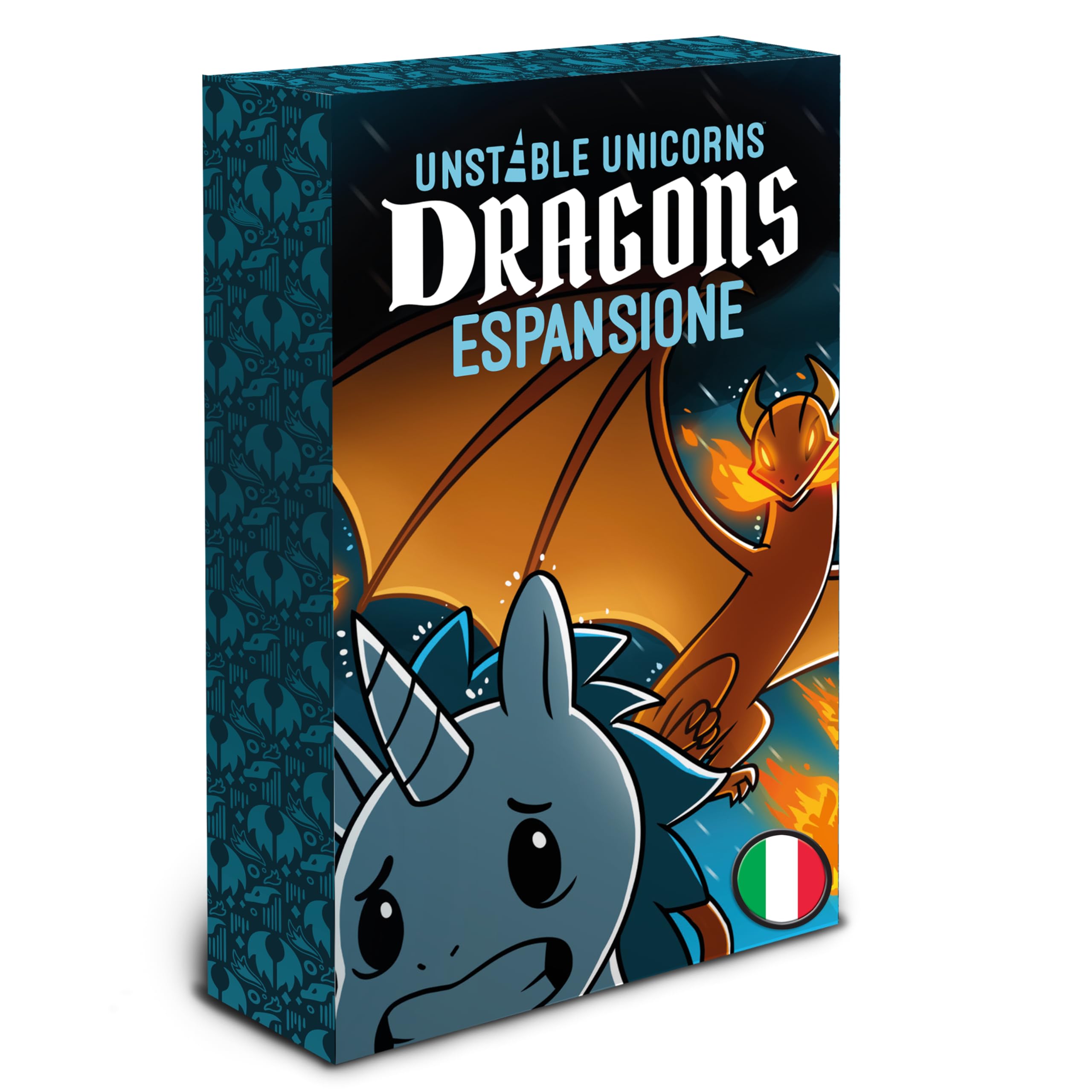 Asmodee, Unstable Unicorns: Dragons, Expansion Board Game, Italian Edition