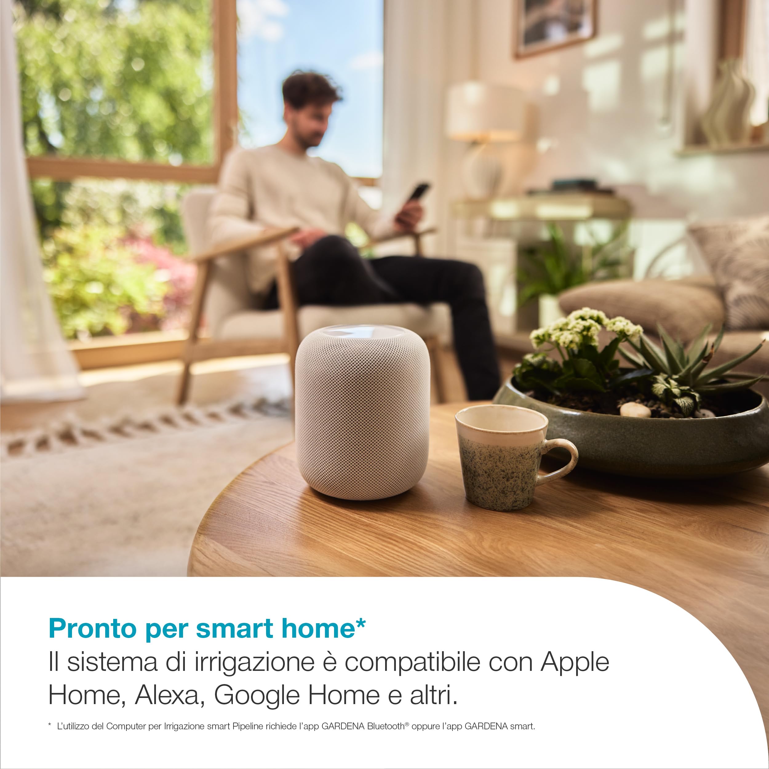 Gardena Computer per Irrigazione smart Pipeline Pipeline; computer per irrigazione; smart: Irrigazione basata sui dati*, Integrazione con smart home* (19050-20)