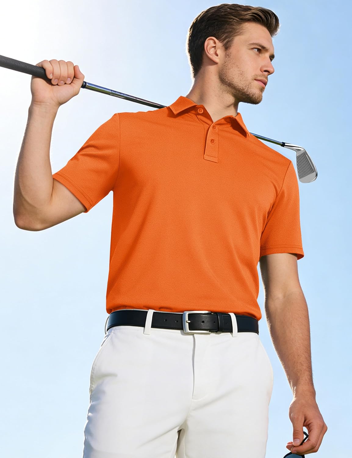 TACVASEN Mens Polo Shirts Short Sleeve Dry Fit Performance Breathable Golf Shirt with Collar Tennis Casual Business Work - Image 2