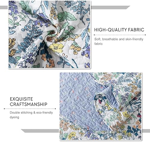 Miniatura 10 de Travan Juego de edredón de 3 piezas tamaño Queen con fundas de almohada de gran tamaño, reversible, suave, tamaño Queen