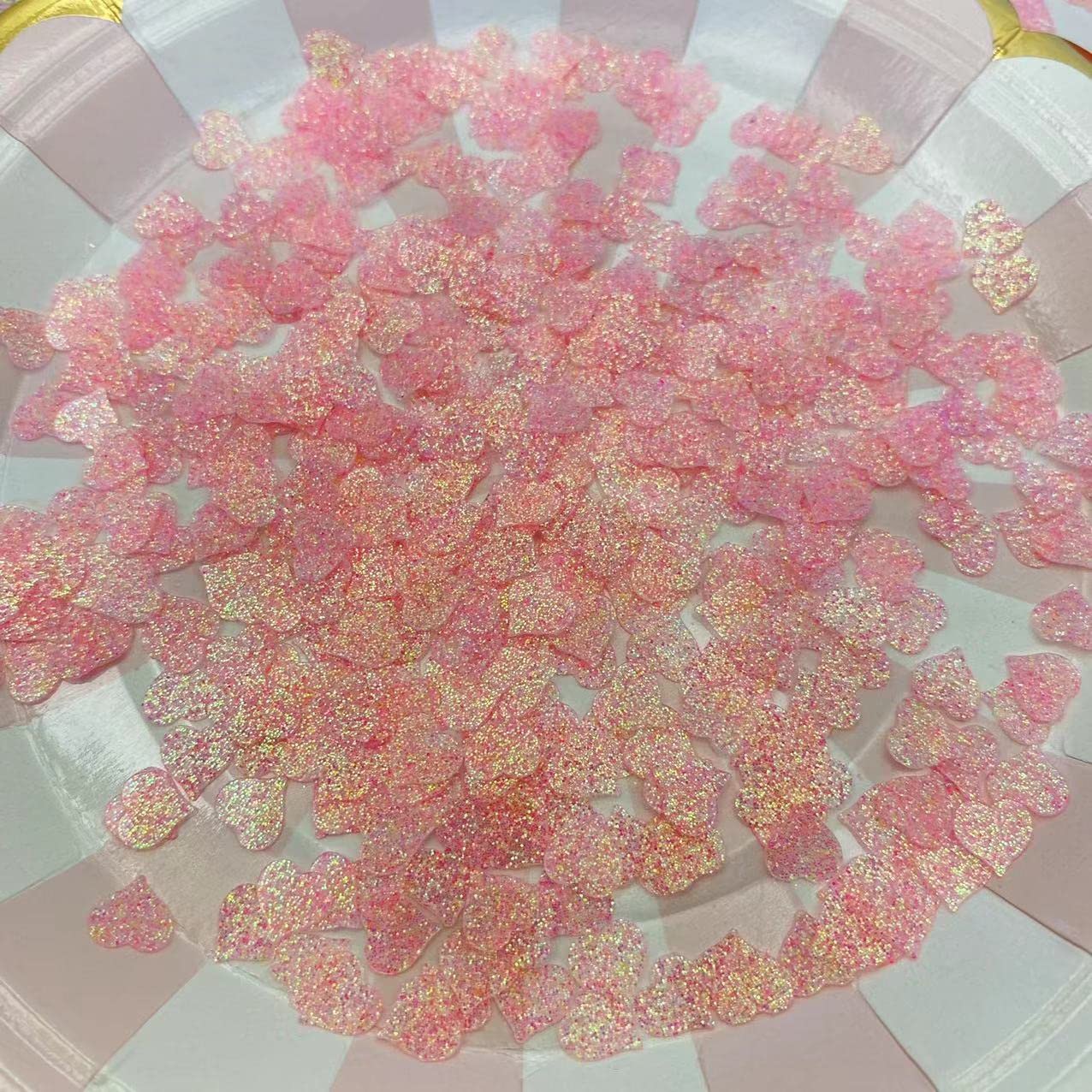 Glitzerkonfetti In Herzform – 2500 Stück, Gemischte Farben, UV-beständig, Für Partys & Deko