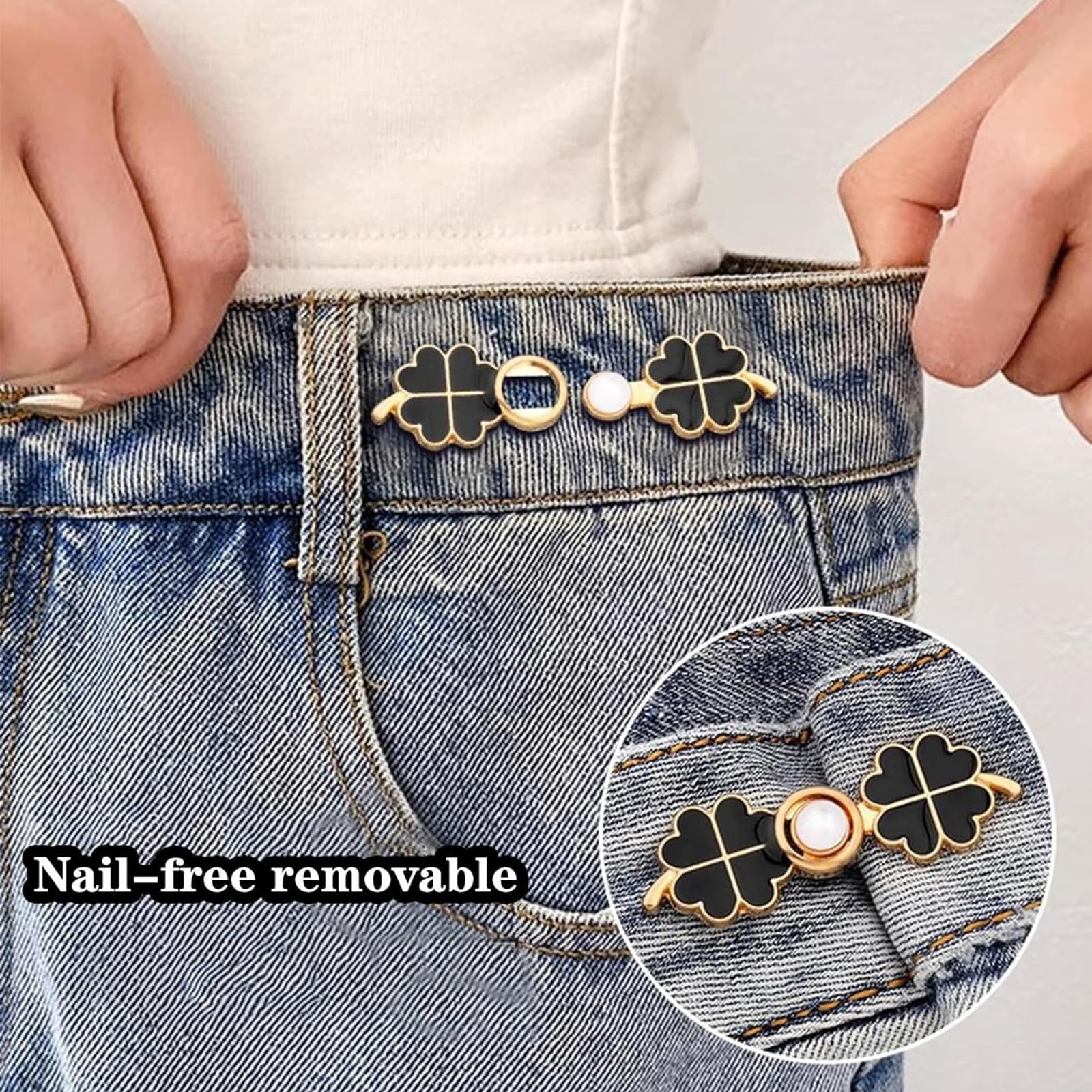 Lot De 3 Ou 6 Serre-taille En Forme De Trèfles Pour Pantalons