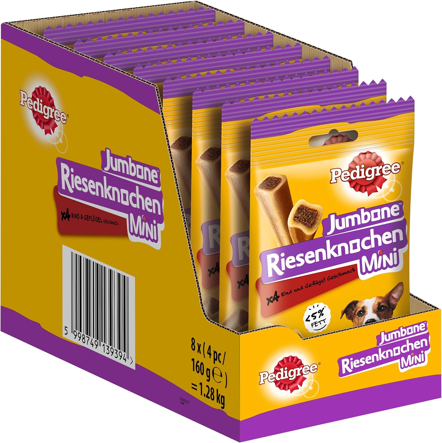 Pedigree Hundeleckerlis, Riesenknochen für kleine, mittelgroße oder große Hunde, verschiedene Geschmacksrichtungen. Pedigree Hundeleckerlis, Riesenknochen für kleine, mittelgroße oder große Hunde, verschiedene Geschmacksrichtungen.