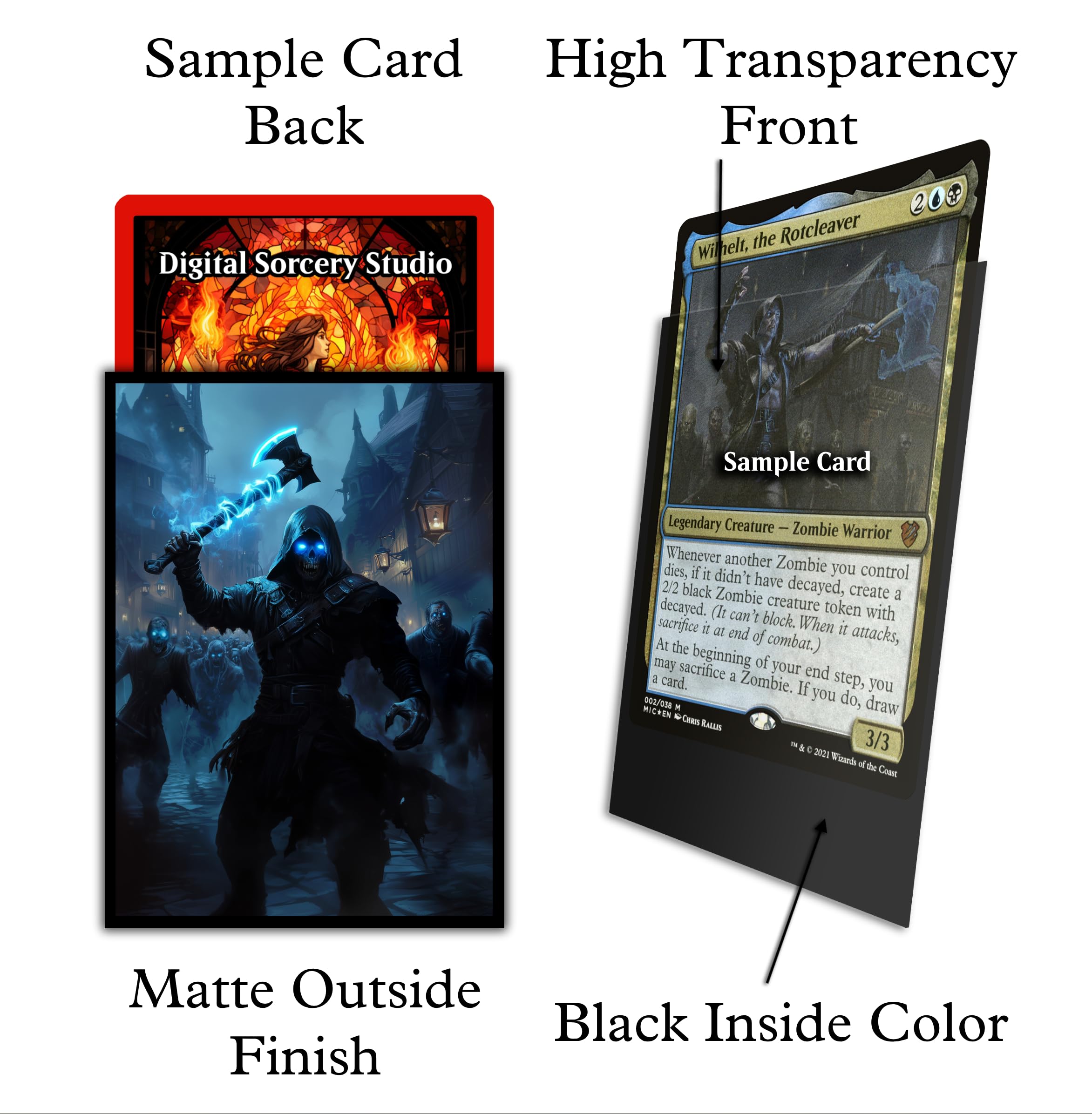 Amazon.com: Digital Sorcery Studio Zombie Game Card Sleeves 102
