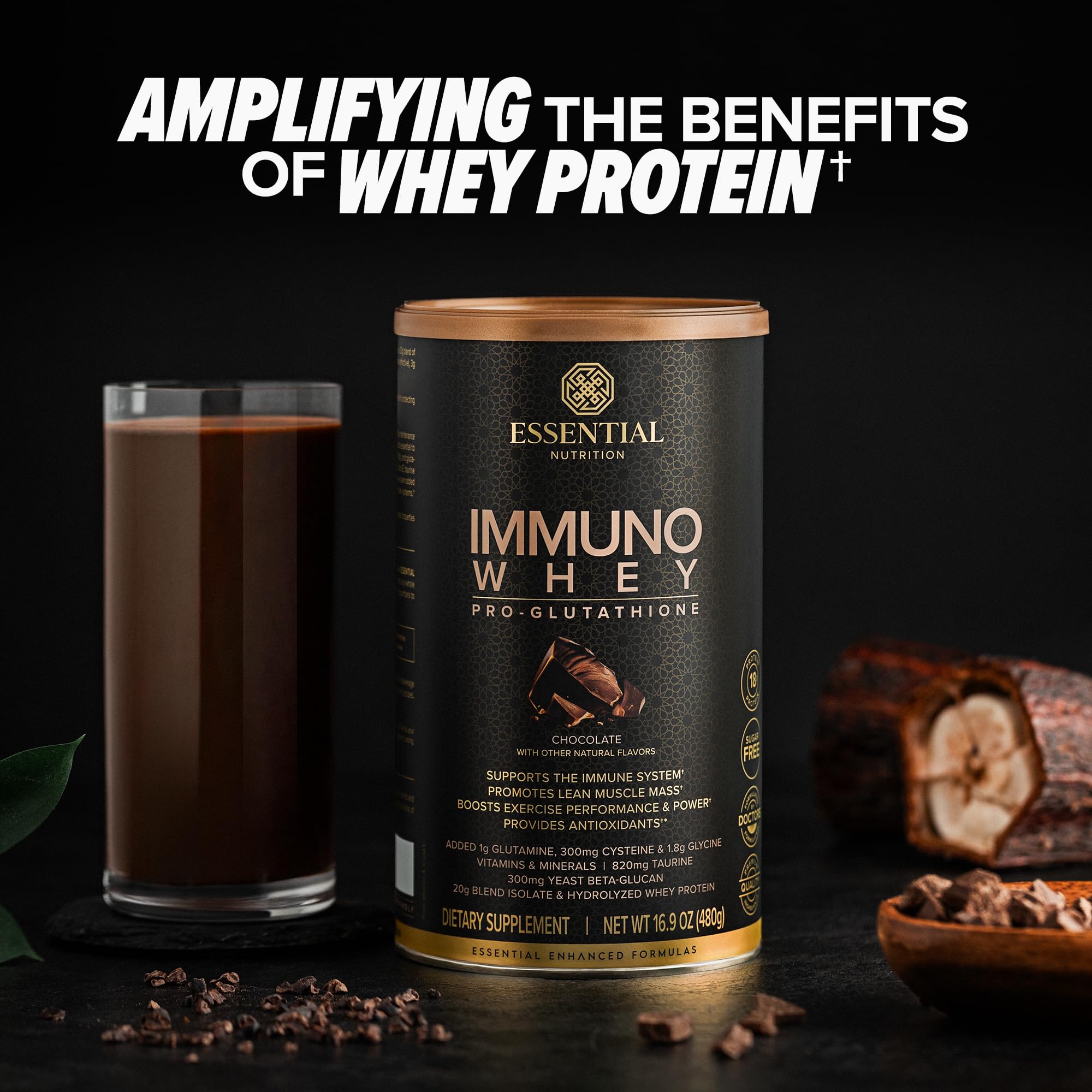 hydrolyzed whey protein glutathione Amazon.com: Essential Nutrition Immuno Whey - Isolate & Hydrolyzed Whey  Protein Powder with Added Amino Acids to Support Glutathione Production -  Beta Glucan - Chocolate