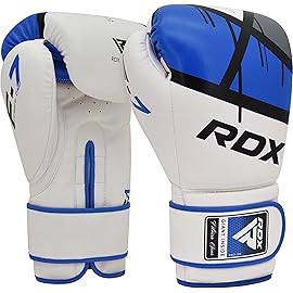 RDX Boxing Gloves EGO, Sparring Muay Thai Kickboxing MMA Heavy Training Mitts, Maya Hide Leather, Ventilated, Long Support, Punching Bag Workout Pads, Men Women Adult 8 10 12 14 16 oz