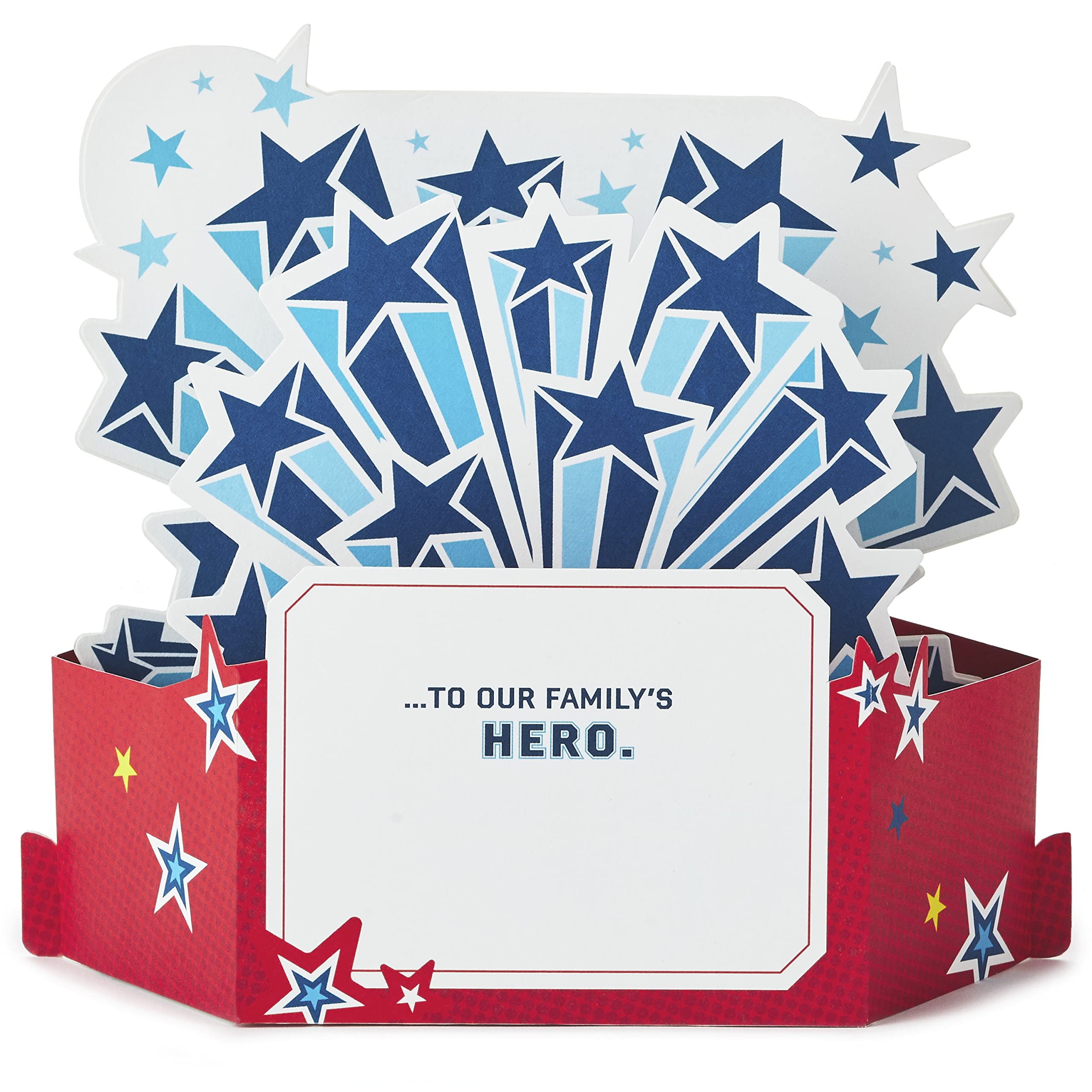 Hallmark 3D Light Up Musical Father's Day Card - Superman Logo Design, Superman Logo 3D Pop Up, 15.8 cm by 22.5 cm - Image 2
