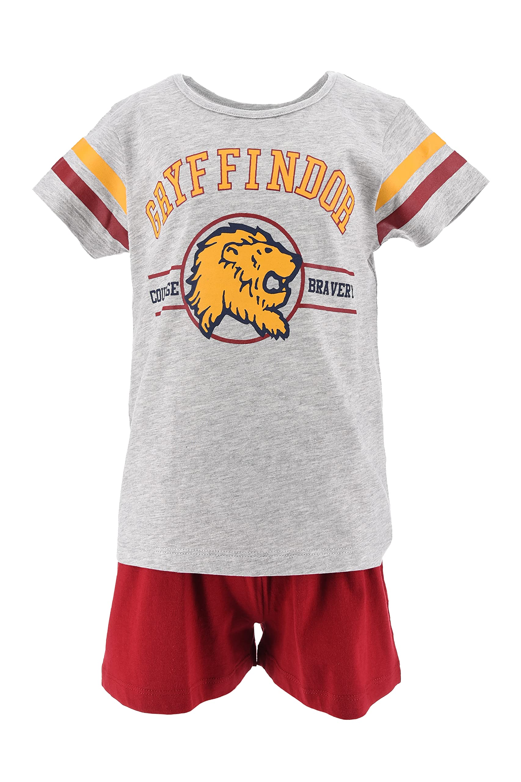 Harry Potter Jungen Kurz Pyjama Schlafanzug (Grau,8 Jahre)