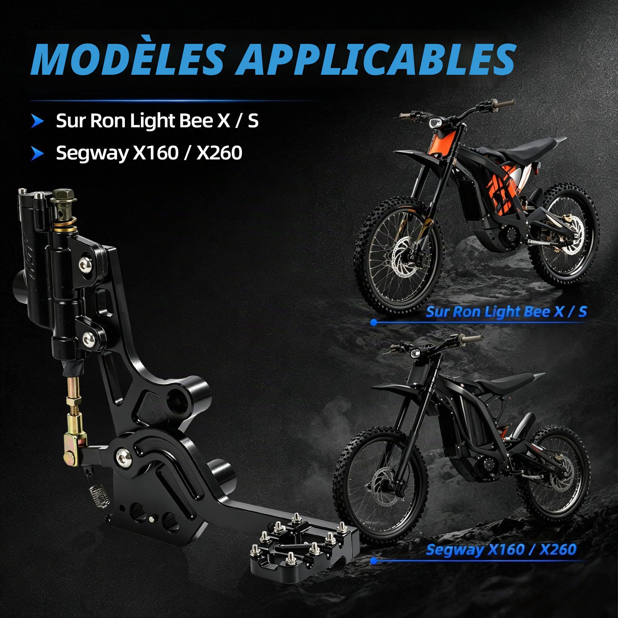 Kit de Frein à Pied arrière Surron Frein arrière Moto pour sur Ron X/S Light Bee X/S for Segway X160 X260