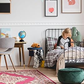 Juvale World Globe for Kids - 8-Inch, Multicolor with Plastic Stand - Educational Desk Globe with World Map for Kids & Classroom Decor