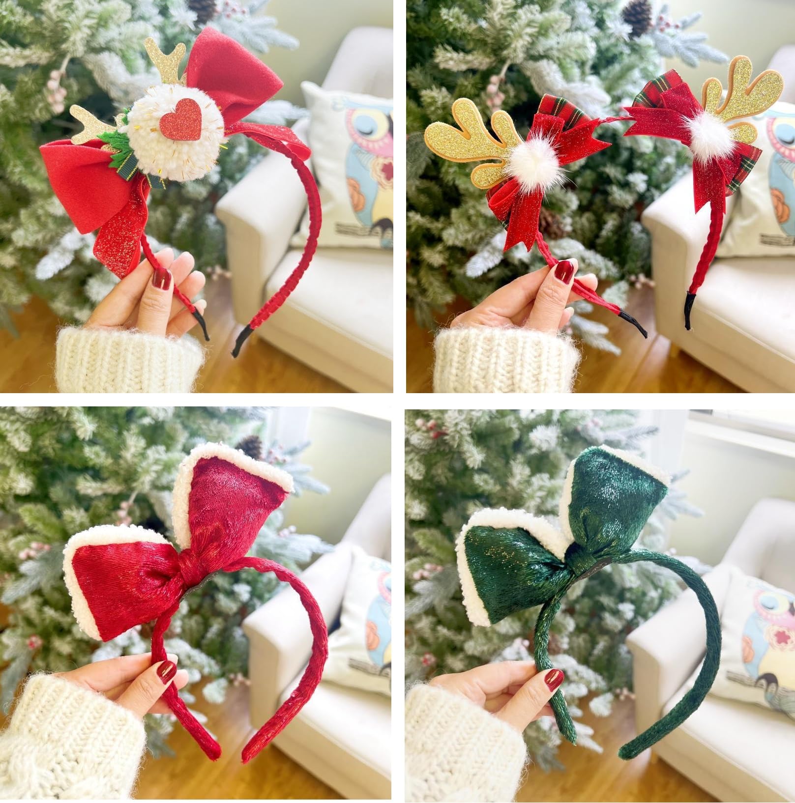 クリスマス カチューシャ トナカイ 4本セット クリスマス カチューシャ