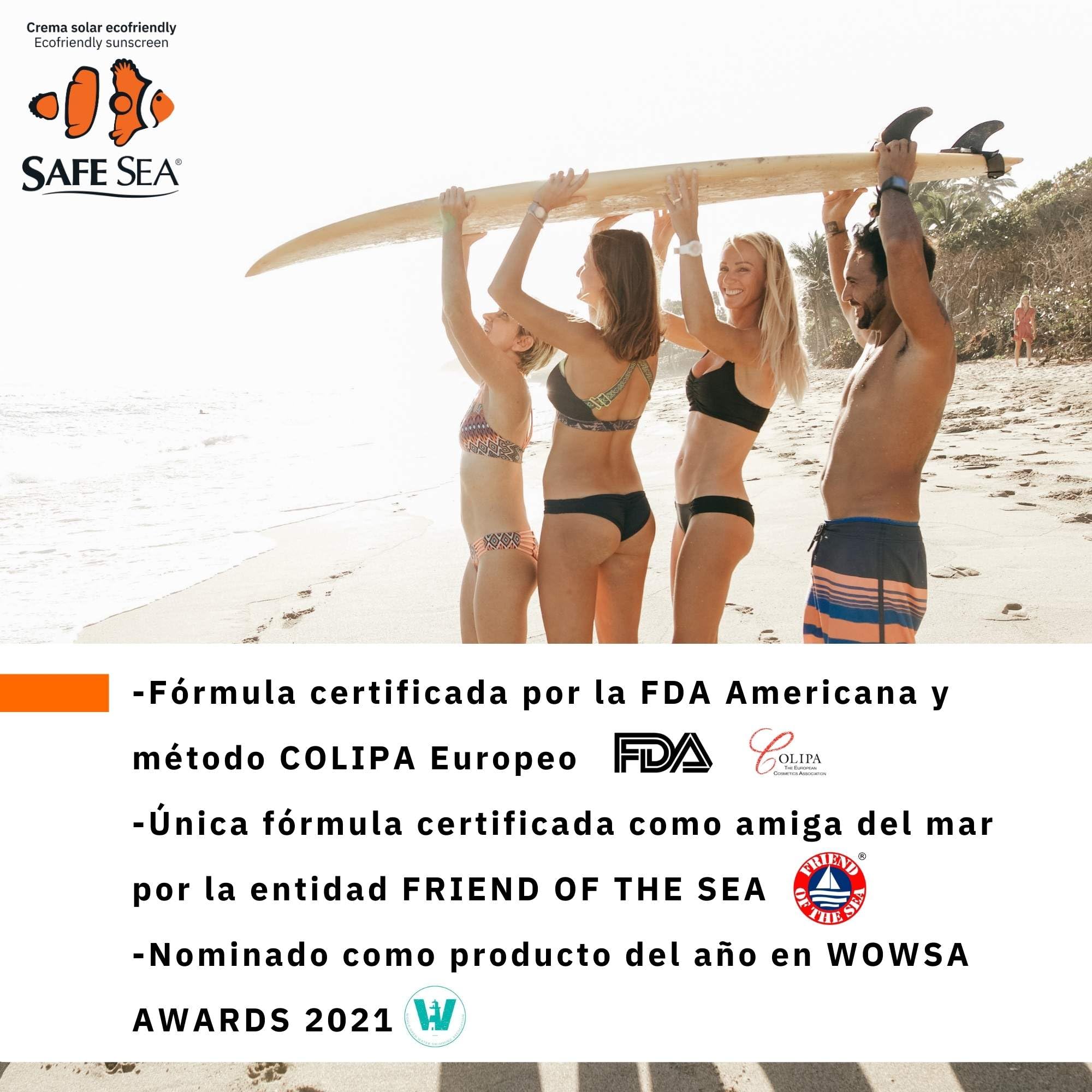 SAFE SEA - sportowy krem przeciwsłoneczny przeciw meduzom SPF 50+ - wegański - wysoka wodoodporność i wysoka ochrona przeciwsłoneczna dla sportowców - odpowiedni dla skóry wrażliwej - 100 ml.