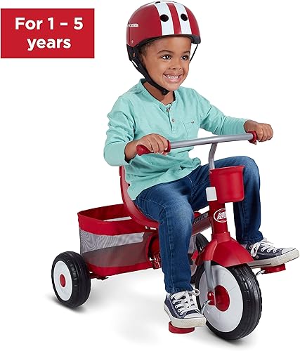 Miniatura 7 de Radio Flyer Stroll N Trike - Triciclo 4 en 1 para niños pequeños color rojo de 1 a 5 años