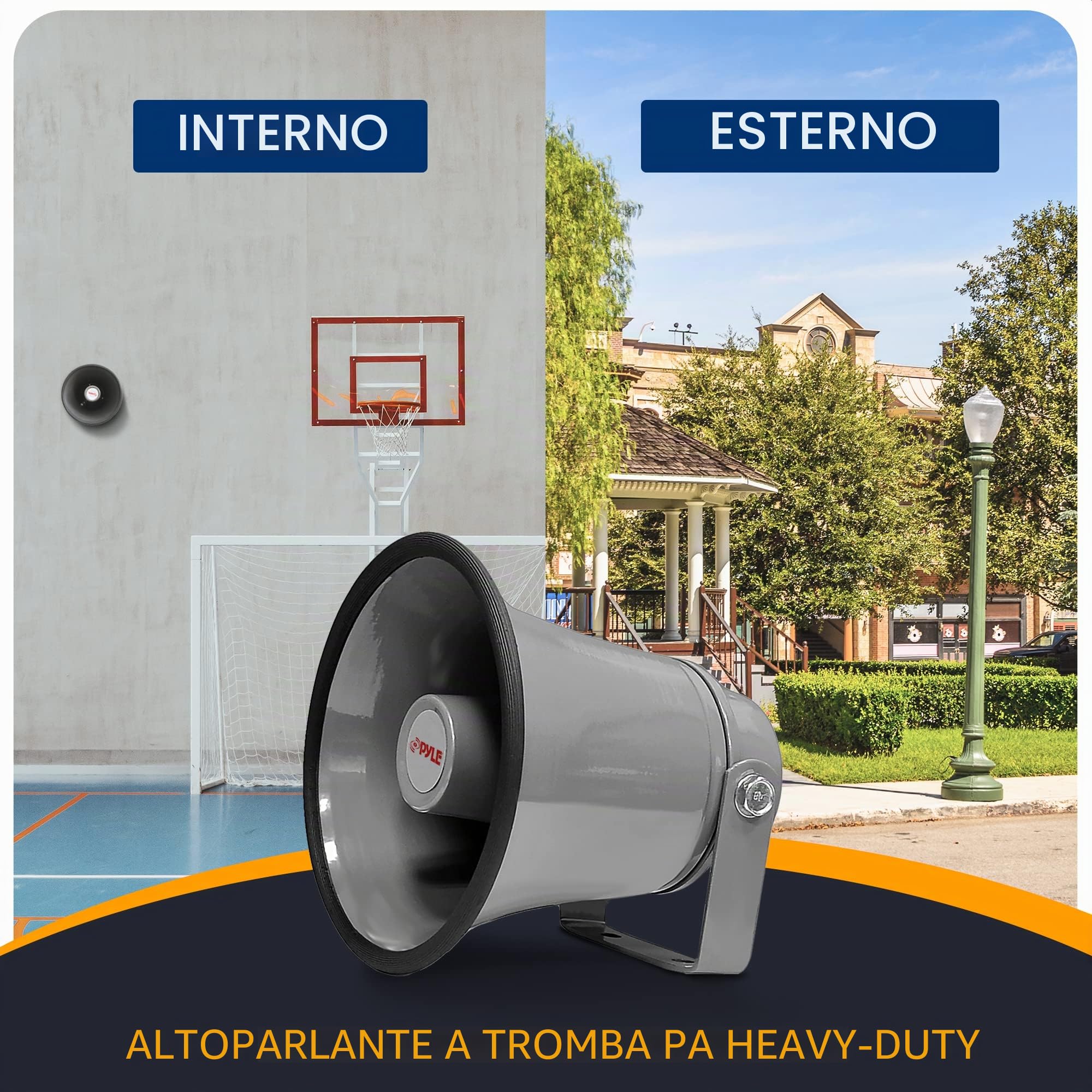 PyleHome PHSP6K - Altoparlante PA da esterno/interno, 50 W, ca. 20 cm
