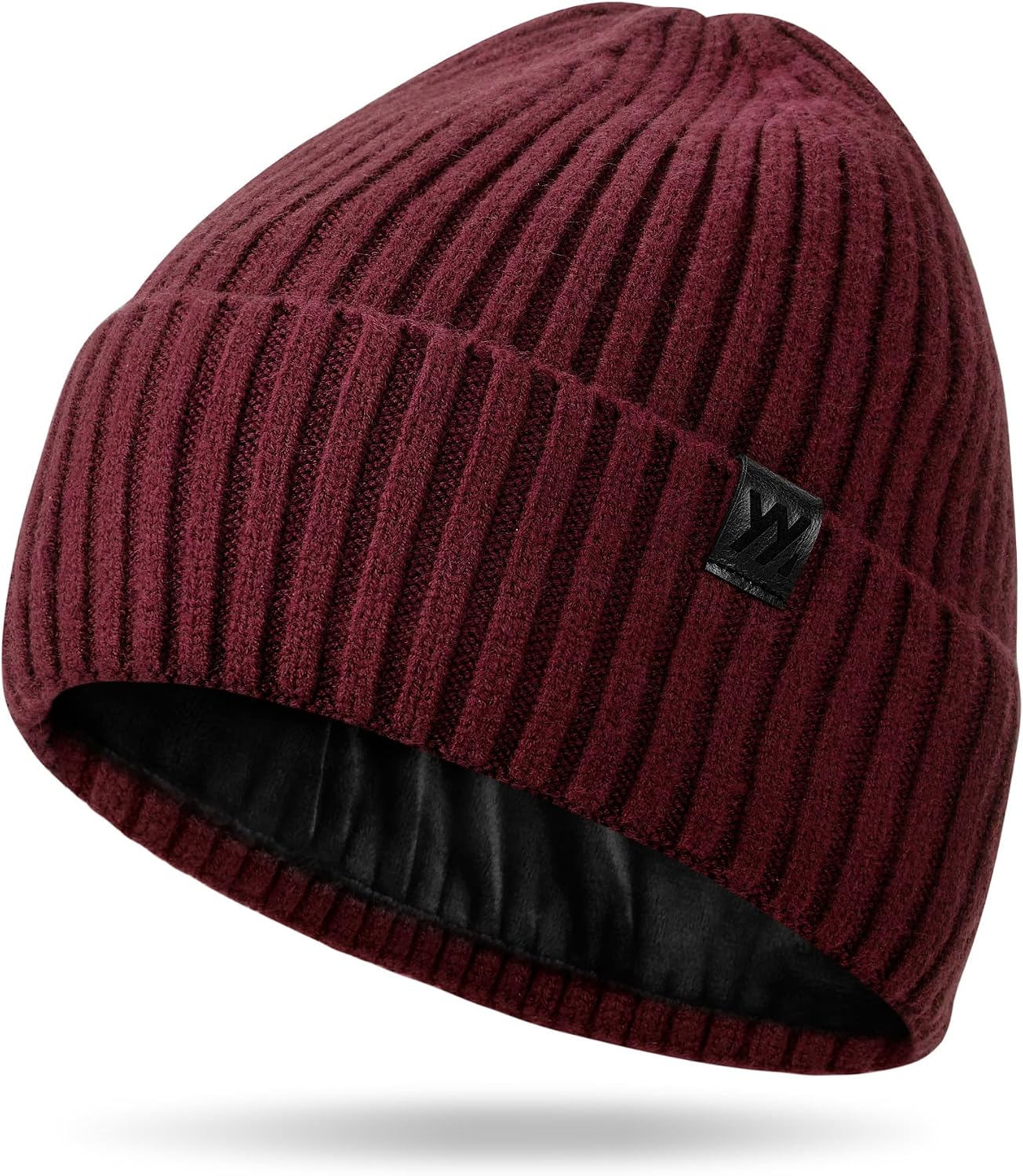 YANIKY Winter Beanie Hat for Men & Women, Fleece Lined Thermal Knit Hat Ski Beanie Skull Cap Cuffed Cap for Cold Weather