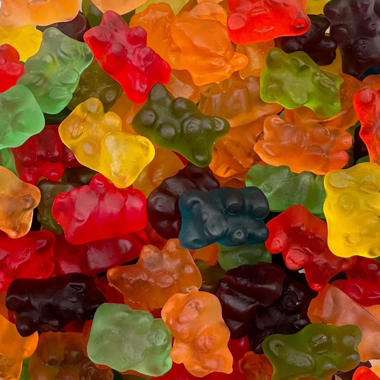 Amazon com : Gummi Bears Candy 2 Pound Bag Assorted Fruit Flavors