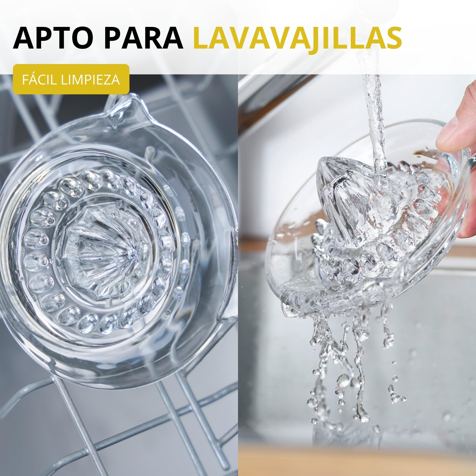 Westmark Exprimidor de cítricos y naranjas, capacidad 30 ml, cristal transparente, 308122E1