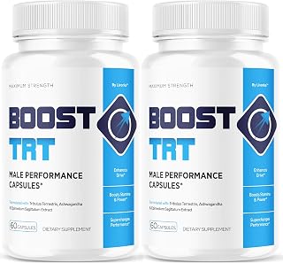 (2 Pack) BoostTRT Maximum Strength Capsules - Official BoostTRT Premium Advanced Formula Supplement Pills Natural Daily Support Multivitamin for Overall Health & Wellness, 120 Capsules for 2 Months