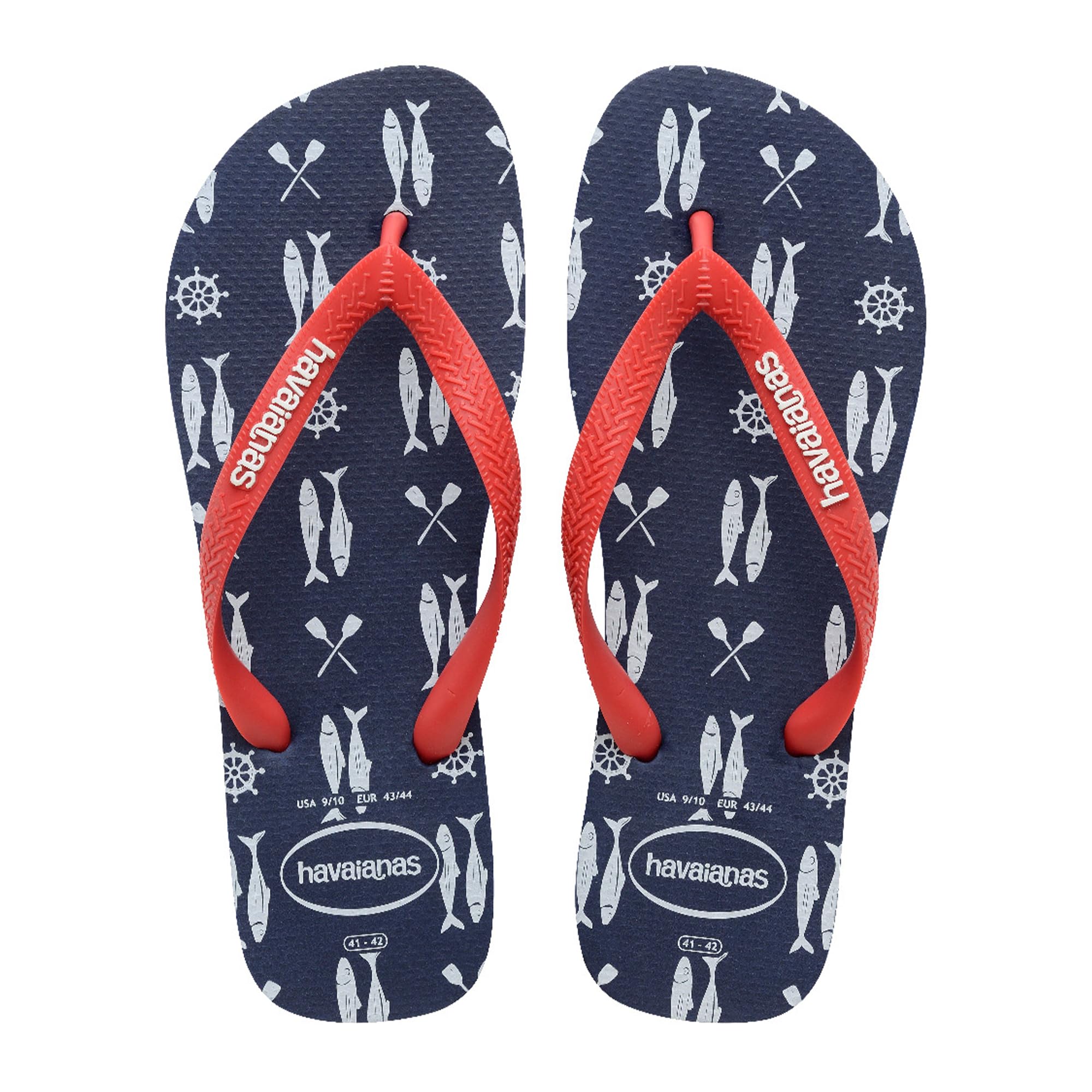 Havaianas - Top Nautical, Infradito Da Uomo Comode, Leggere E Versatili, Design Alla Marinara, Cinturini Larghe, Uomo