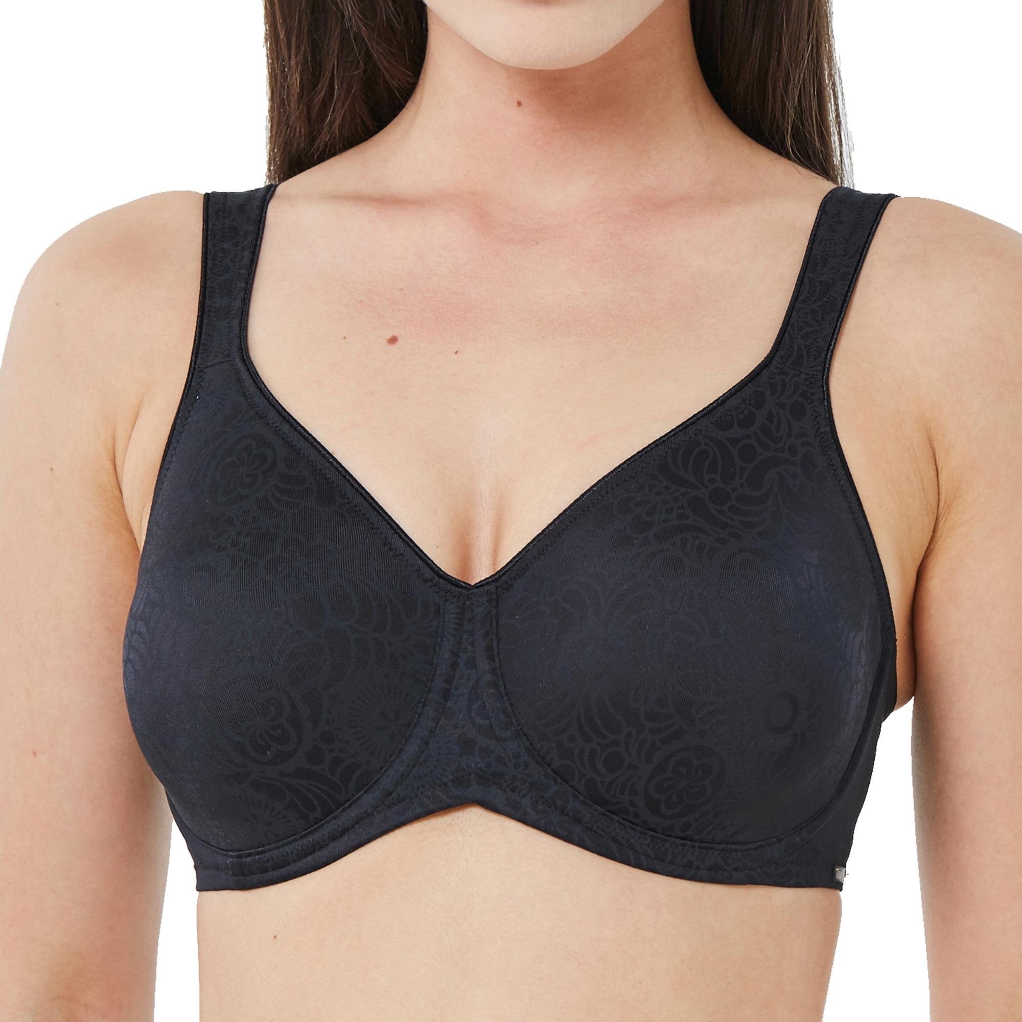 Triumph Women's Black Lovely Minimizer W X, Minimizer Bra,