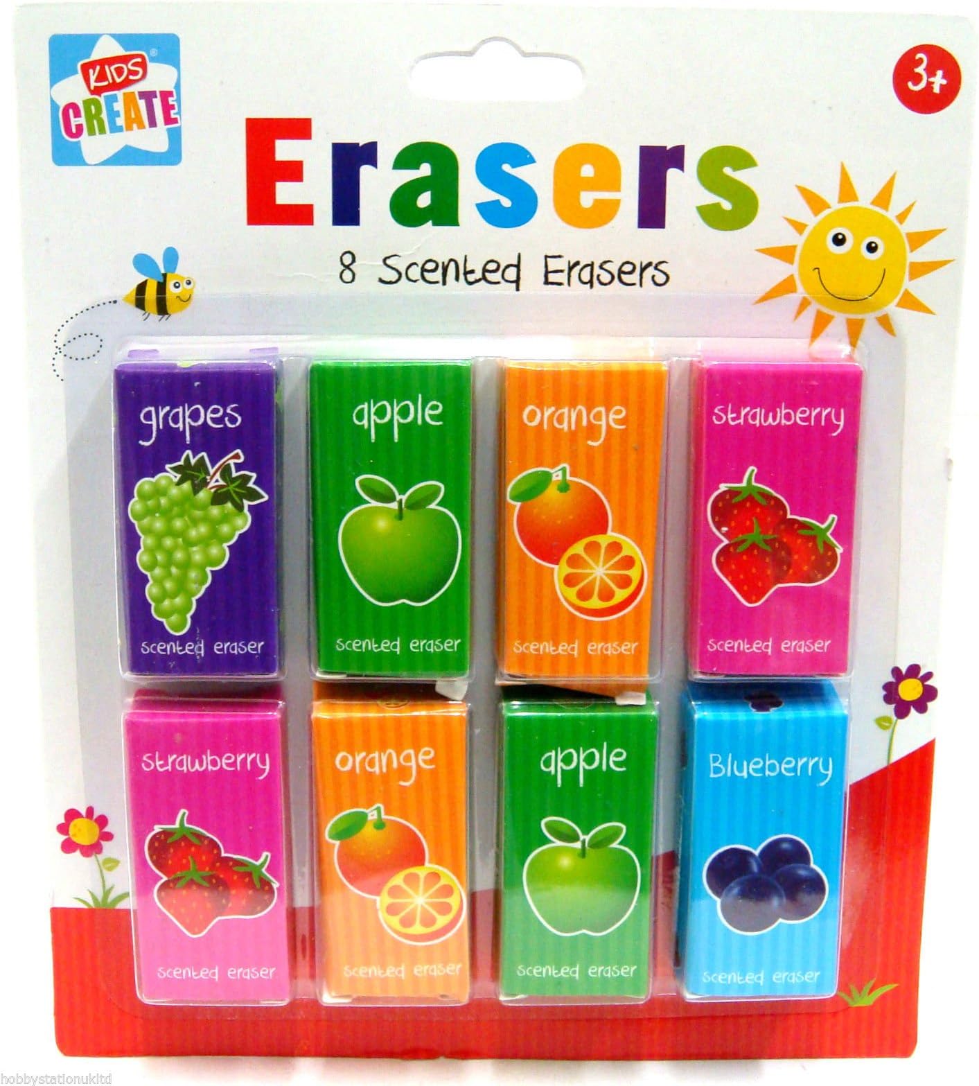 Kids Create Pack of 8 Scented Erasers
