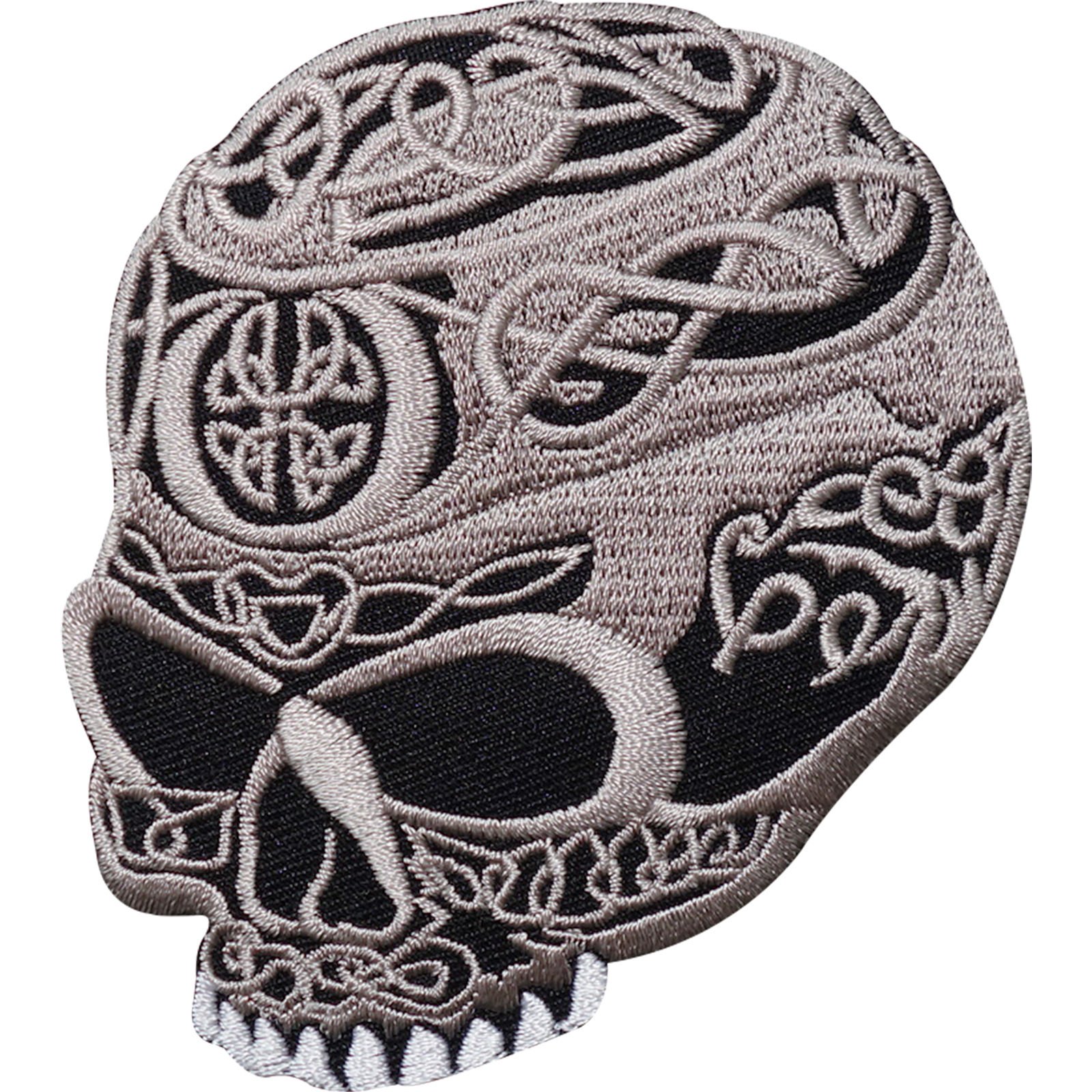 Celtic Cross Skull Embroidered Iron/Sew On Patch Biker Jacket Shirt Bag Badge