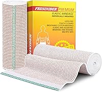 Vista 14 de FRESINIDER Vendaje Elástico, 2" x Paquete de 6 – Vendaje de Compresión de Algodón sin Látex con Cierre de Gancho y Bucle en Ambos Extremos