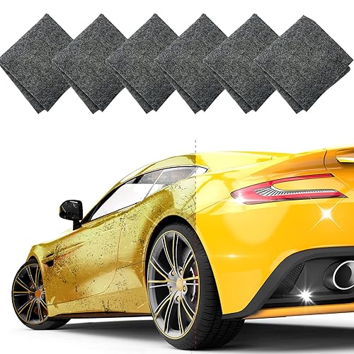 Nano Sparkle Cloth - 6 piezas, removedor de arañazos mágico para reparación de arañazos de automóvil, pulido de superficies