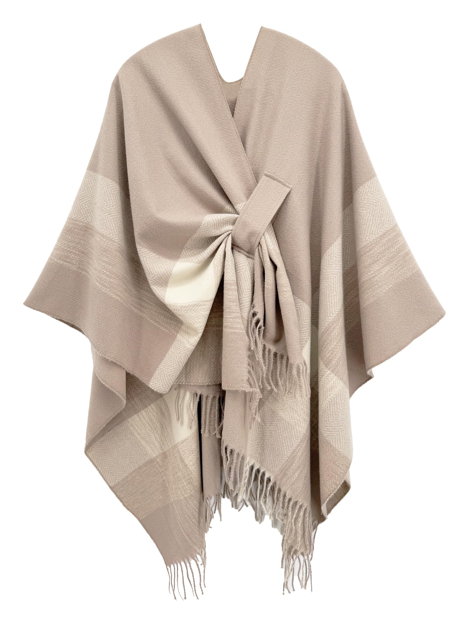 Women's Elegant Shawl Wraps, Soft Open Front Poncho Cape, Reversible Casual Cardigan Shawls for Gift Travel-image-41