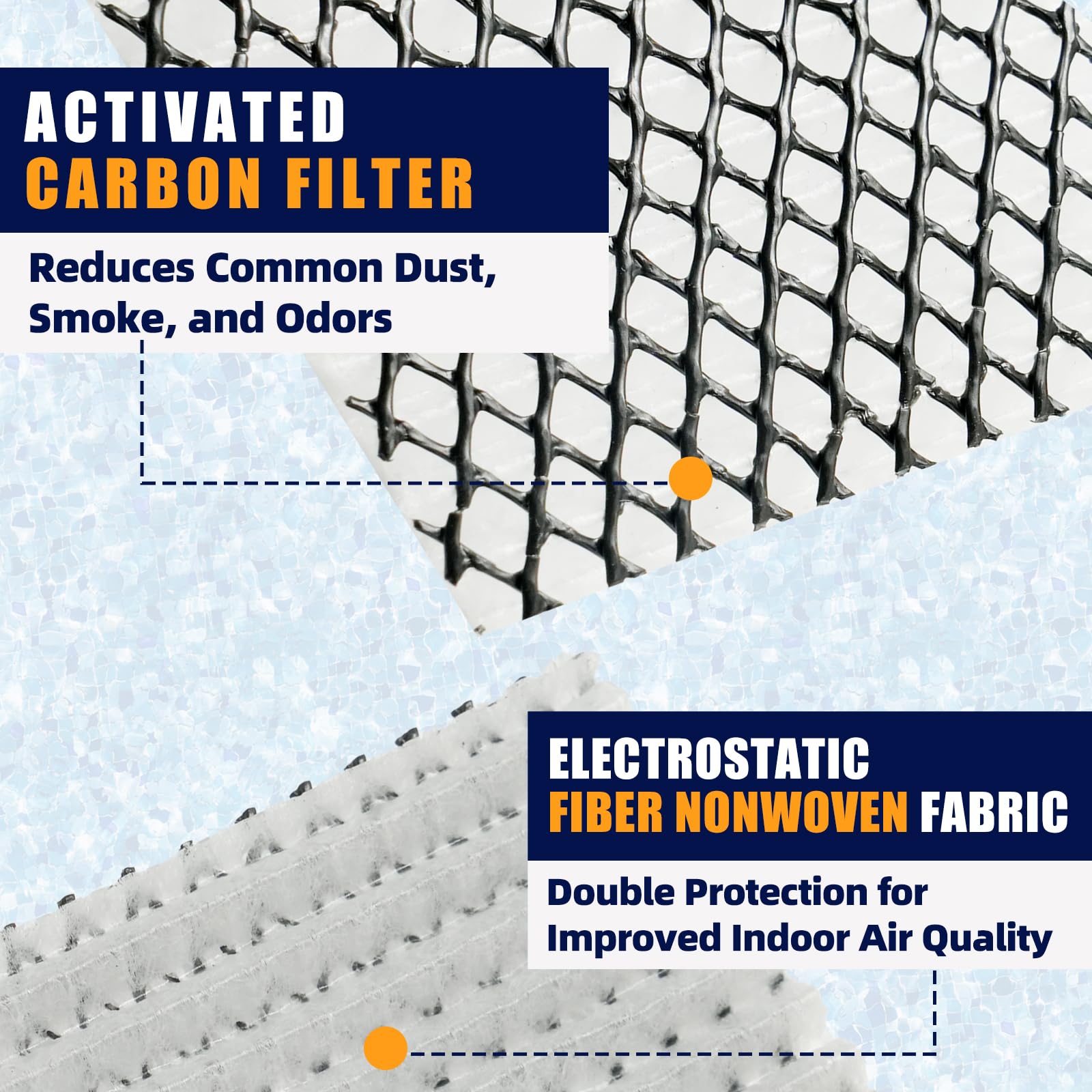 Paquete de 4 filtros purificadores de aire compatibles con Carrier/Bryant