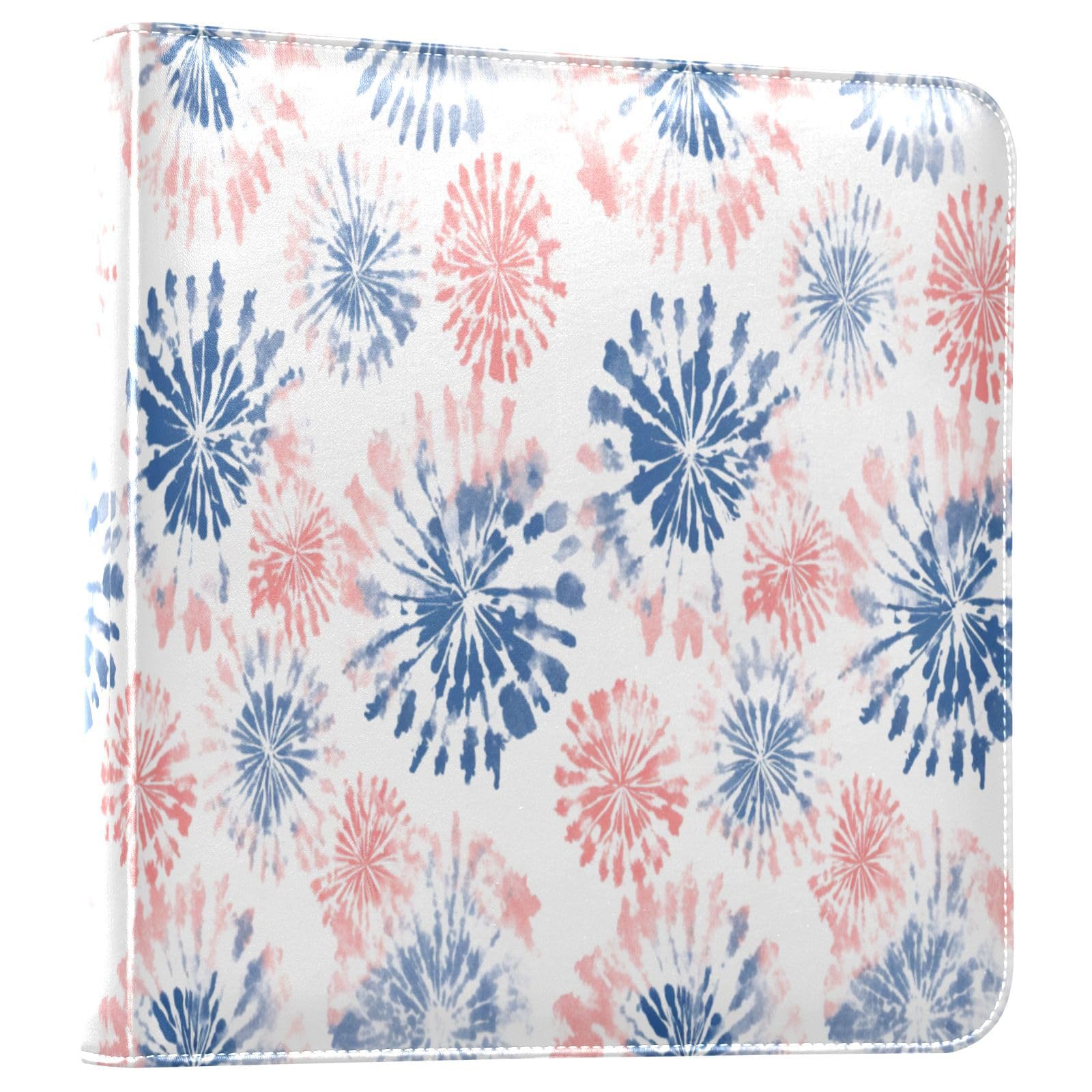 Kigai Tie Dye Photo Album Self Adhesive Scrapbook Album Leather Cover DIY Picture Scrap Book with 20 Adhesive Sheets, 11.8x24x0.8 inch