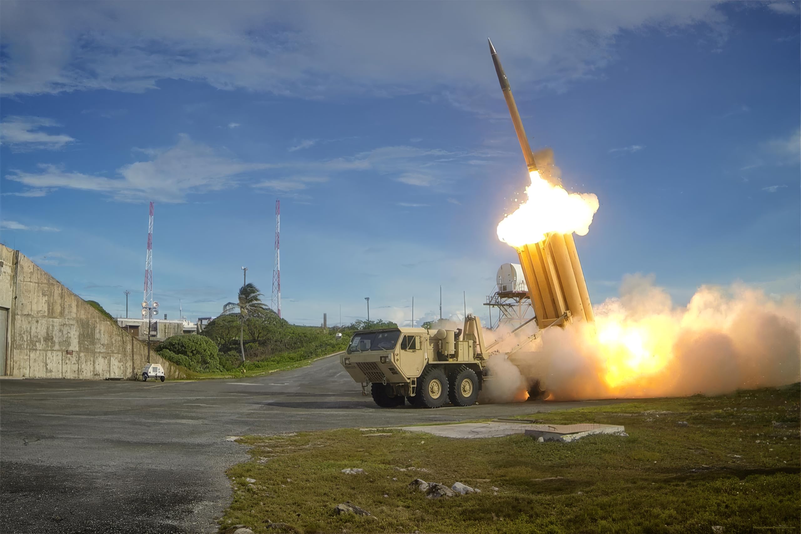24x36 Gallery Poster, A Lockheed Martin Terminal High Altitude Area Defense (THAAD) System Used for Ballistic Missile Protection