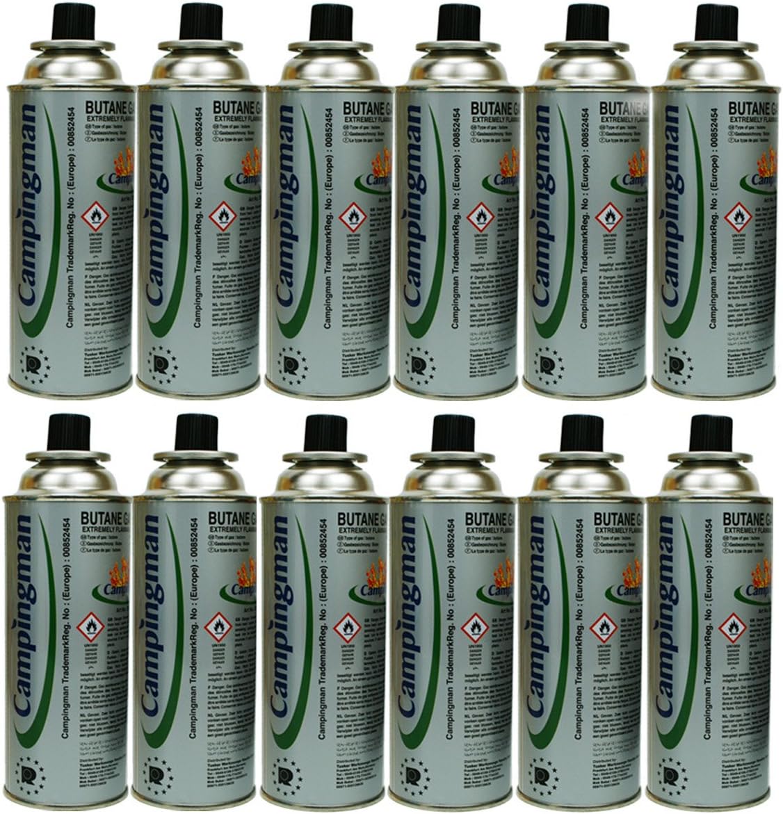 Campingman Gas 227g Butane Gas Cartridges MSF for Gas Cooker Camping Stove 4 Pieces Quantity can be Selected