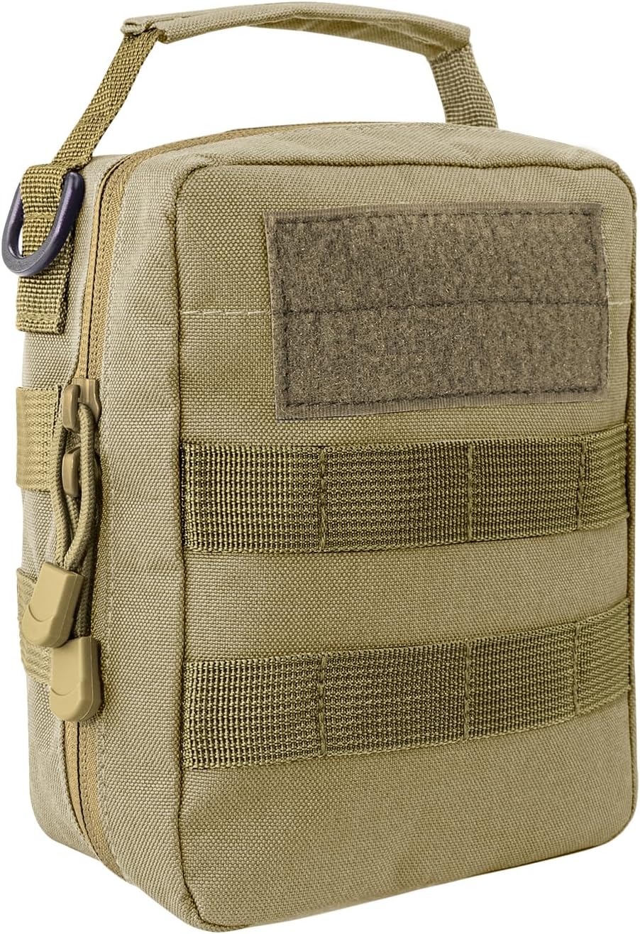 Earmor Molle Pouch Shooting Range Tactical Bags for Shooting Earmuff, Earplugs and Eye Protection Glasses