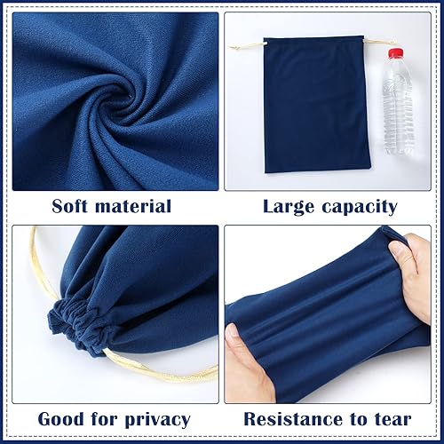 Miniatura 2 de Kingdder 6 unidades de 3 tamaños de almacenamiento de juguetes para adultos con cordón de almacenamiento de microfibra para juguetes, bolsa