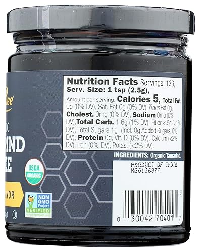 Miniatura 2 de GloryBee, Puré de tamarindo orgánico, 12 onzas
