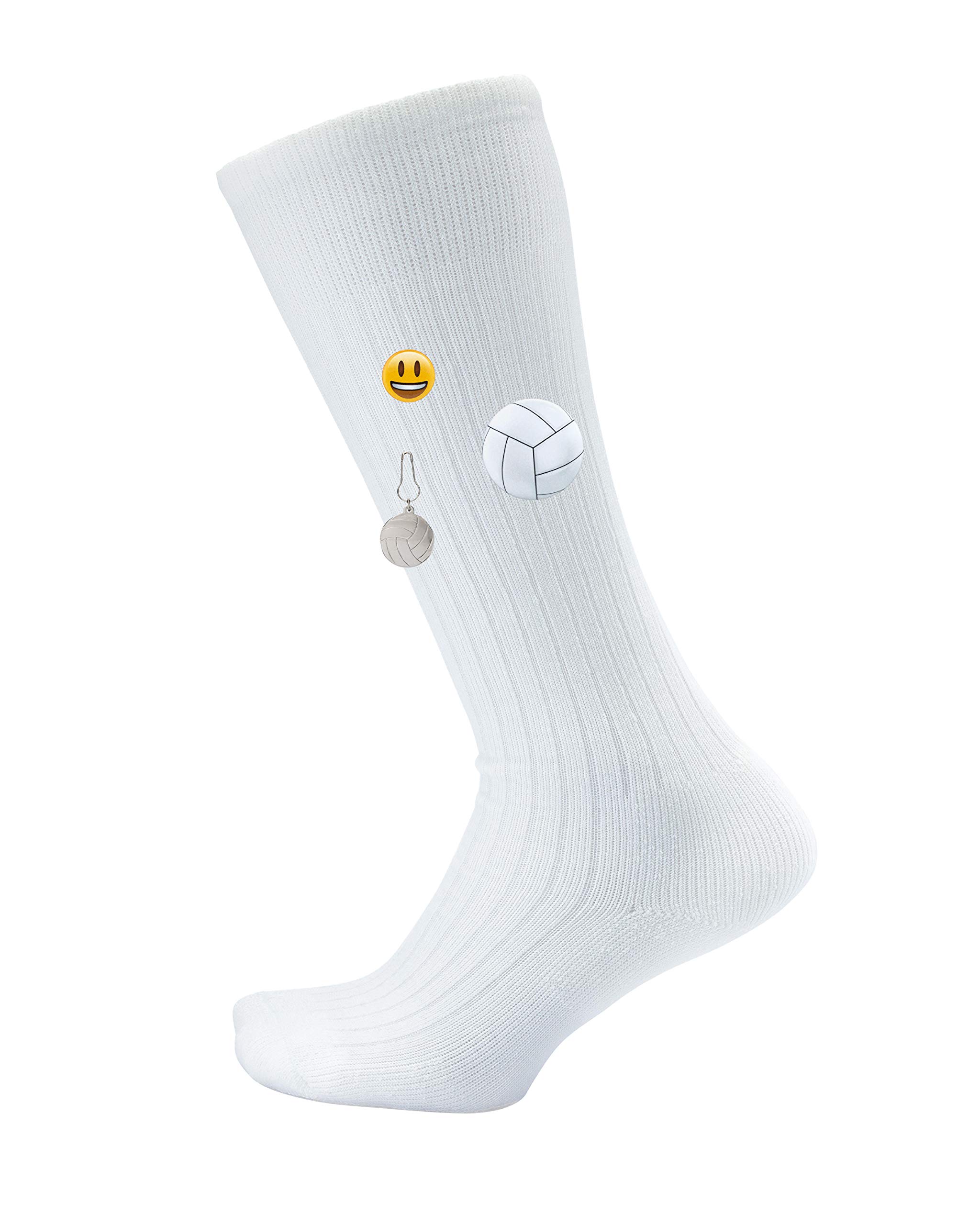 Thorlos Junior's Express Yourself Volleyball Over The Calf Socks, White, Medium