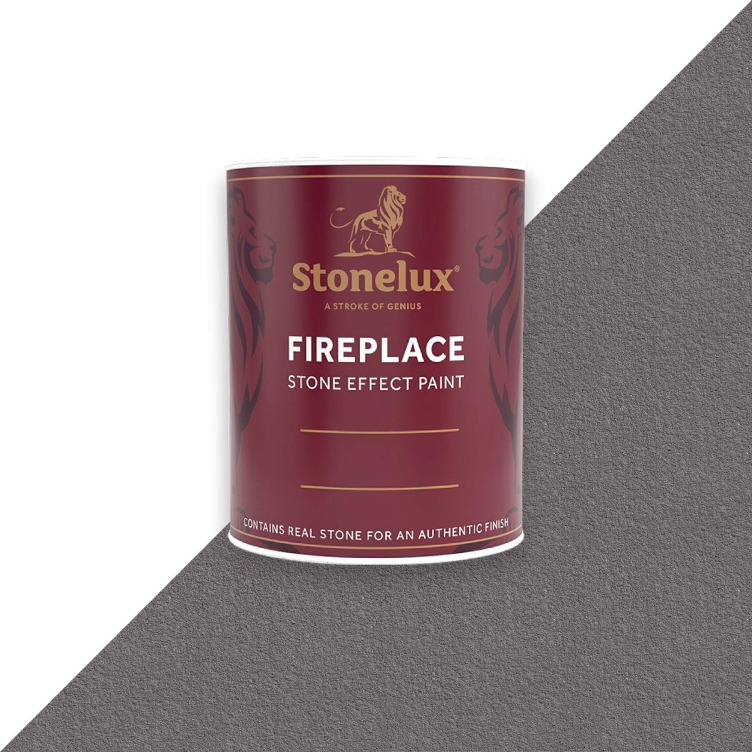 StoneLux® Fireplace Paint – Stone Effect Heat Resistant Paint for Fire Surrounds, Hearths and Inglenooks FORDE 23 1 Litre