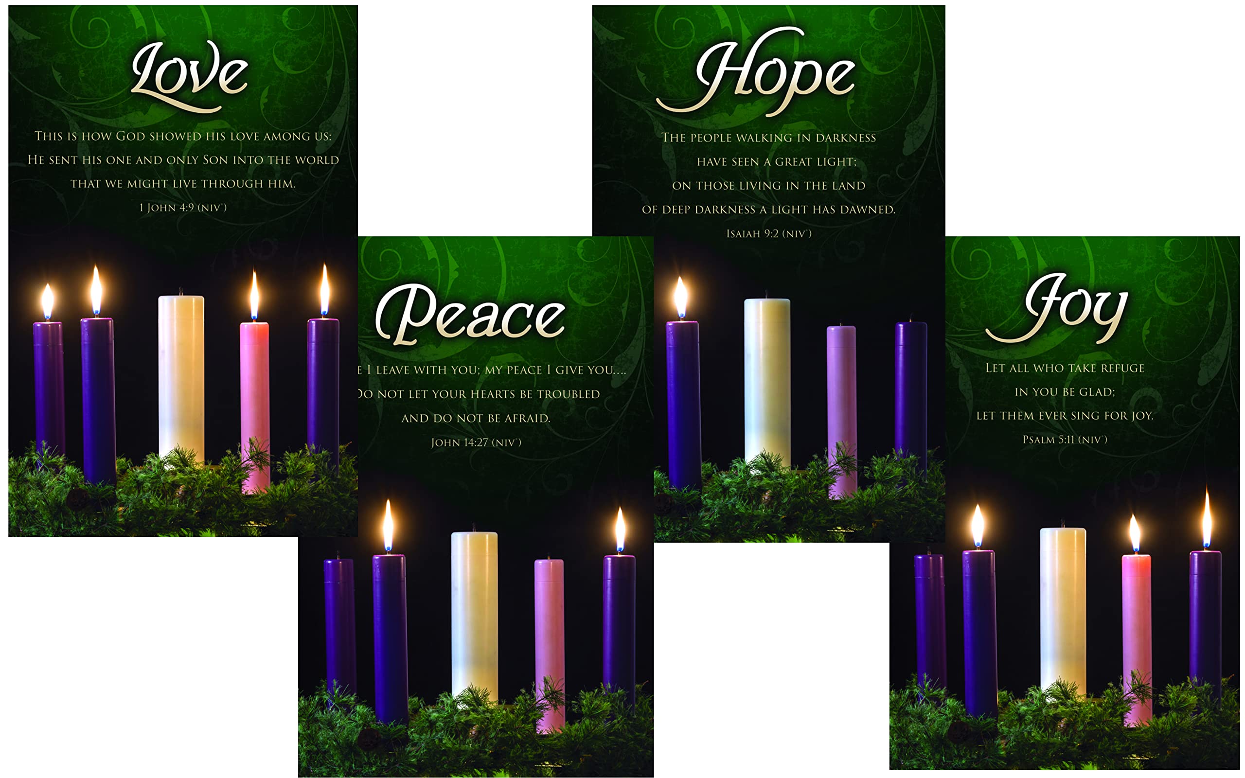 Buy 4 Weeks of Advent Christmas Church Bulletins Hope Advent Weeks
