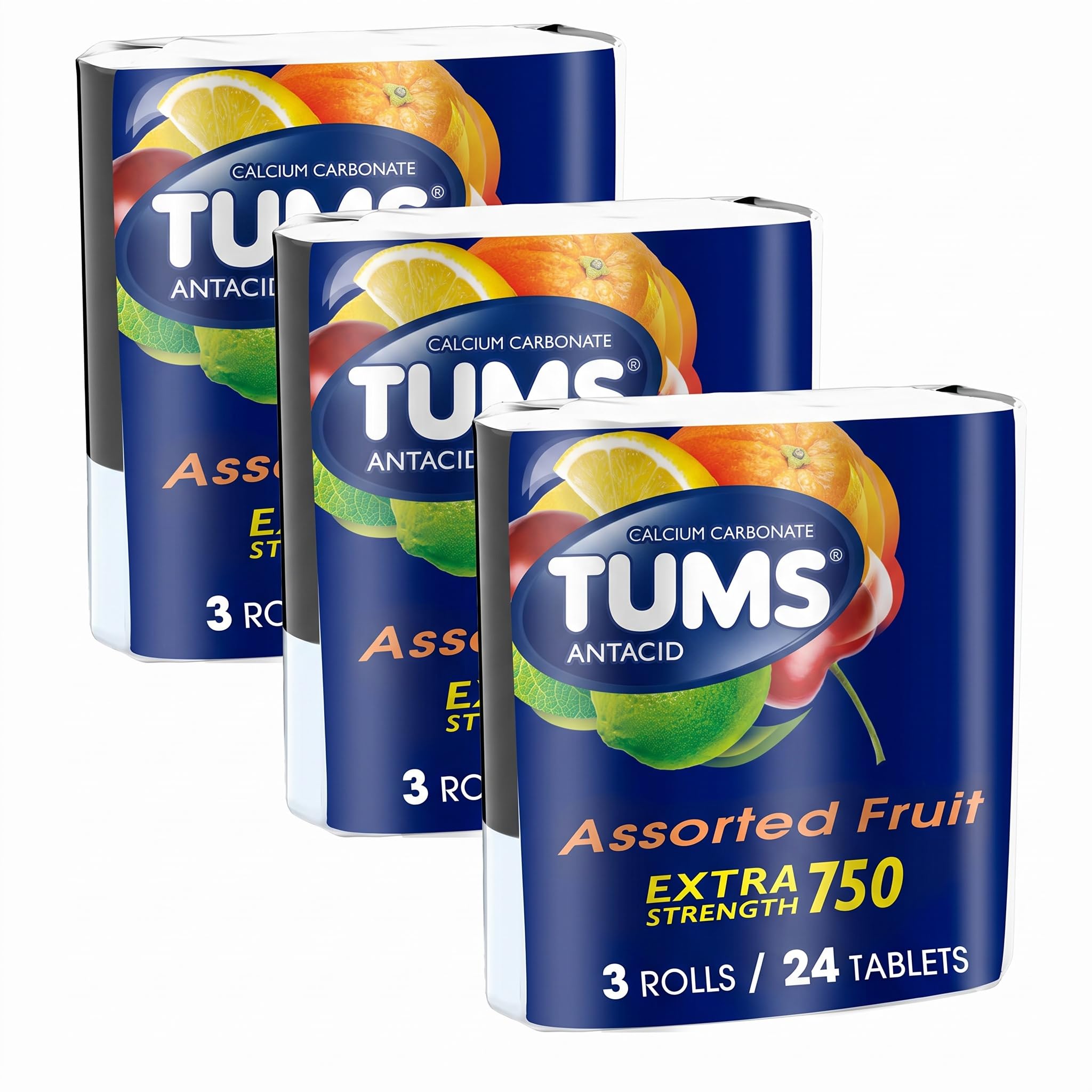 TUMS Tablets, 8 Count (Pack of 9)