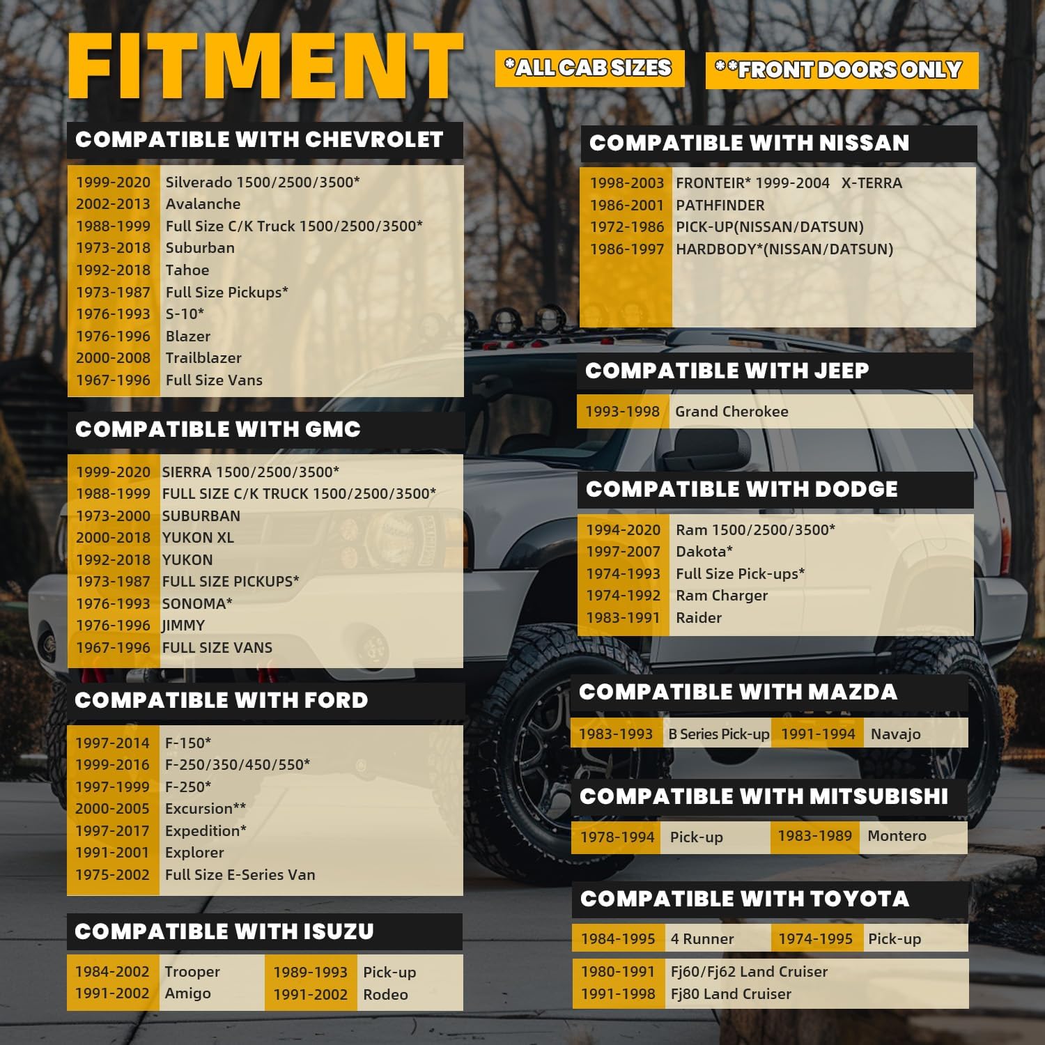 ECOTRIC Side Steps-300LB Load, Electrophoresis Black Aluminum Step Rails for Trucks, Compatible with Chevy, Ford, Toyota, GMC, Dodge, Jeep & More