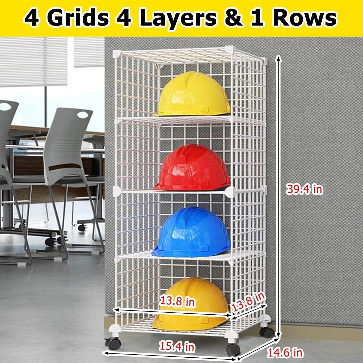 Espositore per casco, organizer impilabile per cappelli rigidi, scaffale regolabile per negozi al dettaglio e attrezzature di sicurezza per officina