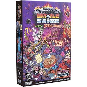 Cryptozoic - Epic Spell Wars of The Battle Wizards 5 Hijinx At Hell High - Explosives Zauberspr che-Kartenspiel - Ab 17 Jahren - F r 2 bis 6 Spieler - Englisch