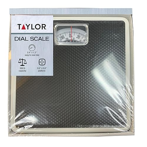 Miniatura 7 de Taylor Báscula de baño analógica, monitor de peso corporal clásico, dispositivo de pesaje mecánico no digital con capacidad de 300 libras, diseño